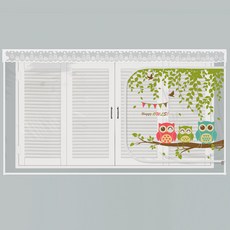 dashop EVA窗戶型拉鍊式防風罩 幸福貓頭鷹, 1個