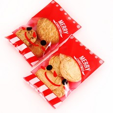 [봄91] [쿠키봉투/접착]]눈사람 쿠키봉투SET 200장, 혼합 색상, 200개