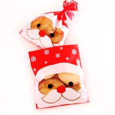 Bom91 聖誕老人餅乾包裝袋 200入, 混色
