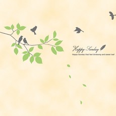 [藍色樹] 快樂星期天 (B款), 灰色+淺橄欖色