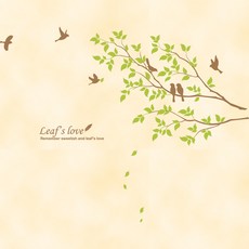 [藍樹] 葉之愛(B款), 棕色+淺橄欖色