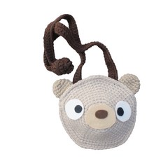[완제품]동물 가방 70g, 브라운곰, 1개