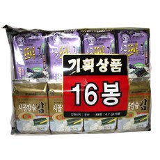 시골 기획16단(포도씨유(8개)+시골칼슘(8개)), 1세트, 포도씨유 도시락김 x 8개 + 시골칼슘 도시락김 x 8개, 1개