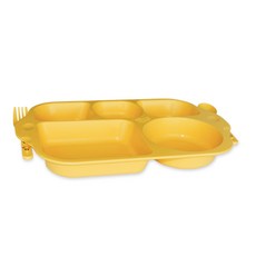 오르코 다기능 유아동 식판, 노랑, 1개