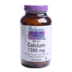블루보넷 칼슘 1200mg 밀크-프리 소프트젤 무설탕 글루텐 프리, 1개, 120정