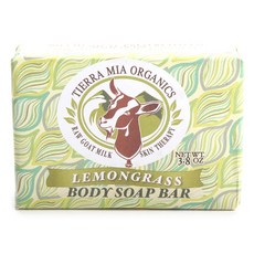 Tierra Mia Organics 로우 고트 밀크 스킨 테라피 바디 솝 바, 107.7g, 1개
