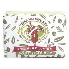 Tierra Mia Organics 로우 고트 밀크 스킨 테라피 바디 솝 바, 107.7g, 1개