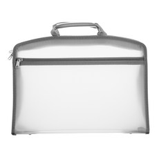 에코청운 BS 지퍼화일 A4 5cm, 회색, 1개