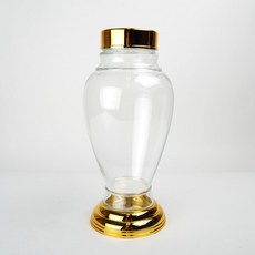 JinsungGlass 白瓷2號玻璃水果酒瓶, 1個, 1.9L