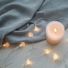 [더플라워마켓] LED 추억이 방울방울 배터리팩전구, 1개