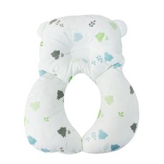 Happy Cotton 小熊印花頸枕 M號, 白色