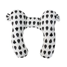 Happy Cotton 安全護頸枕, 白色 黑色