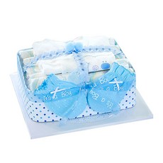 Baby Bakery 尿布蛋糕禮盒, 1組, 藍色