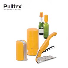 Pulltex 葡萄酒香檳開瓶器組 3入, 黃色