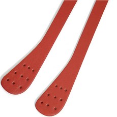 가방손잡이] 웨이브가죽핸들, 레드, 2개입