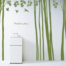 1300K 樹木圖案裝飾壁貼, 橄欖