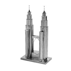 METAL TOUR 迷你雙子星塔, 銀色, 1個