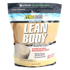 라브라다뉴트리션 린 바디 하이-프로틴 식사 대용 쉐이크, 내추럴 바닐라(Natural Vanilla), 680g, 1개