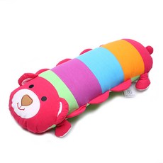 泰迪熊造型枕頭 90*30cm, 紅色