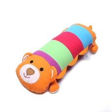 泰迪熊造型枕頭 90*30cm, 橘色