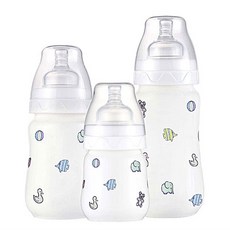 로열세브르 젖병 기프트세트, 백색,전사디자인칼라, 3개