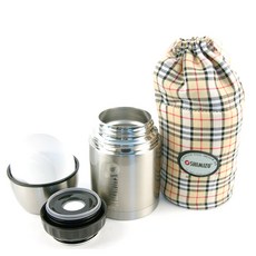 SHIMIZU 真空保溫湯壺, 銀色, 700ml