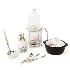 GOLDENBELL 花朵圖案餐具 12件組 C款