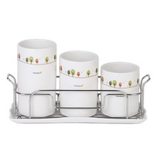 Goldenbell Remember 3層餐具筒, 1套, 混和顏色