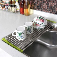 네이처리빙 스텐 씽크롤선반 12구, 실버, 1개