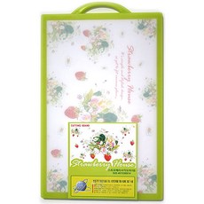 WOOIL 草莓方形切菜板, 單色