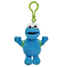 SESAME STREET 鑰匙扣餅乾怪獸, 藍色, 19厘米