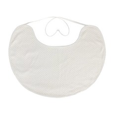 Happy Cotton 哺乳圍兜, 棕色點點(白色)