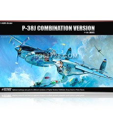 ACADEMY HOBBY MODEL KITS 1/48 P-38J Lightning綜合版, ACFA214, 1盒