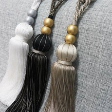 [Maison Textile] 窗簾繫帶珠, 米色