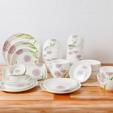 LKmade Bone China Galaxy Flower Home Set 8 人 40P