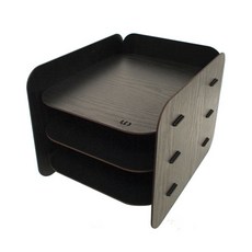 Unminuto 基本文件櫃, 黑木, 3層