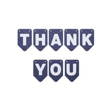 와니데코 THANK YOU가랜드 A 타입, 네이비(문자색 화이트)