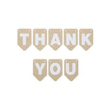 와니데코 THANK YOU가랜드 A 타입, 베이지(문자색 화이트)