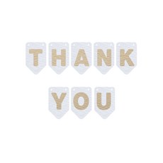 와니데코 THANK YOU가랜드 A 타입, 화이트(문자색 베이지)