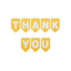 와니데코 THANK YOU가랜드 A 타입, 옐로우(문자색 화이트)