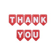 와니데코 THANK YOU가랜드 A 타입, 레드(문자색 화이트)