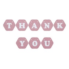 와니데코 THANK YOU가랜드 C 타입, 인디핑크(문자색 화이트)