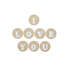와니데코 I LOVE YOU가랜드 B 타입, 베이지(문자색 화이트)
