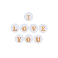 와니데코 I LOVE YOU가랜드 B 타입, 화이트(문자색 연오렌지)