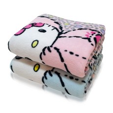 HELLO KITTY 豹紋浴巾 4件組, 隨機出貨
