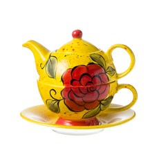 手繪茶壺連杯組合, 太陽爆發, 1個