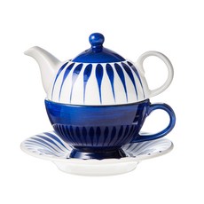 手繪Tea For One 鈷藍色, 設計1, 1 個