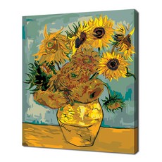 Ecosol DIY彩繪 名畫系列 FX0234 向日葵 c.1888 BY 文森·梵谷 4050, 1個