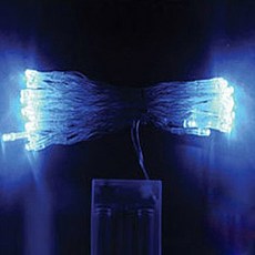 스투피드 LED 건전지 투명줄 조명 100구, 남색, 1개