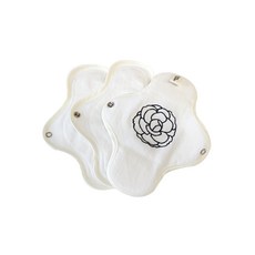 CottonRepublic 棉花共和國 山茶花纖薄純棉衛生棉, L(27*17cm), 1片, 3片